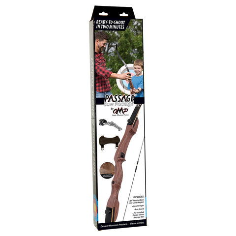 Image of October Mountain Passage Recurve Bow Package 54 In. 20 Lbs. Rh No Arrows Or Quiver