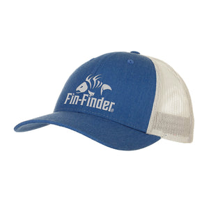 Fin Finder Logo Hat Heathered Royal/light Grey